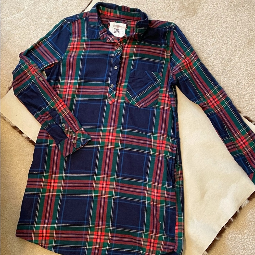 SO Long Sleeve Shirt Dress